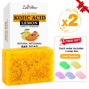 Kojic Acid Lemon Turmeric Soap for Brightening Skin